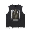 Snow wash,Vintage,Tank top,Vlone,Designer,Scuzzy,Chaos