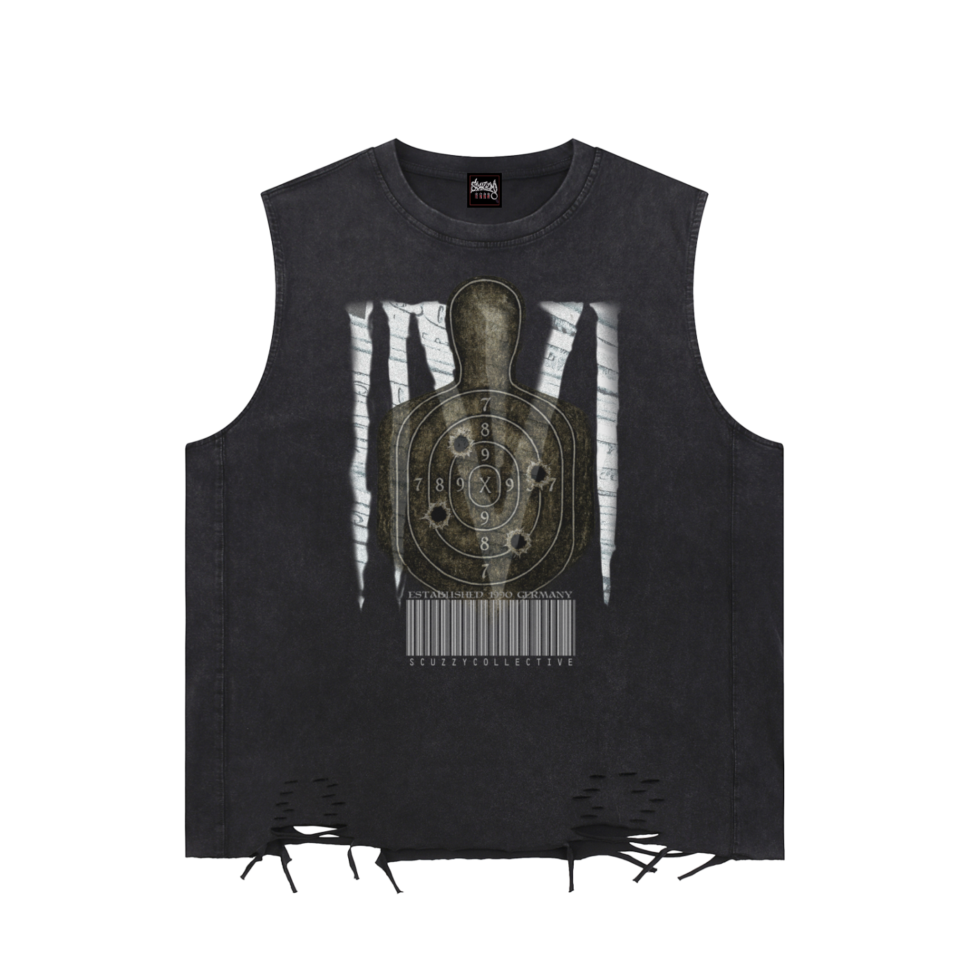 Snow wash,Vintage,Tank top,Vlone,Designer,Scuzzy,Chaos