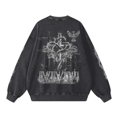 Gothic,Vintage,Snow wash,Faded