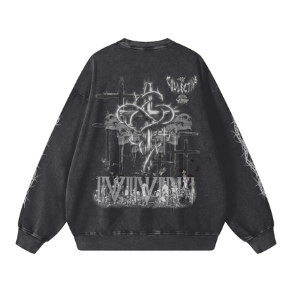 Gothic,Vintage,Snow wash,Faded