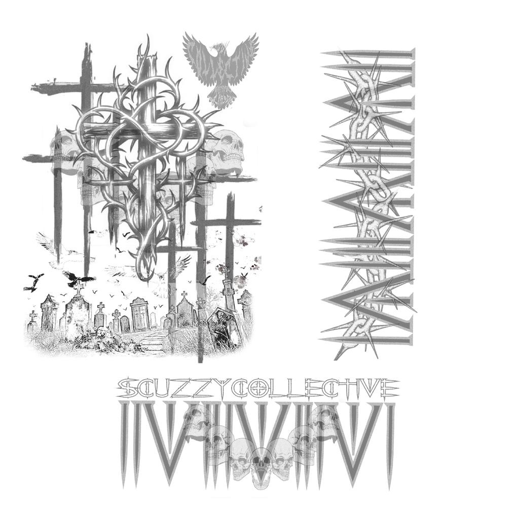 Scuzzy “Tripled Crossed” Oversized Hoodie 440gsm