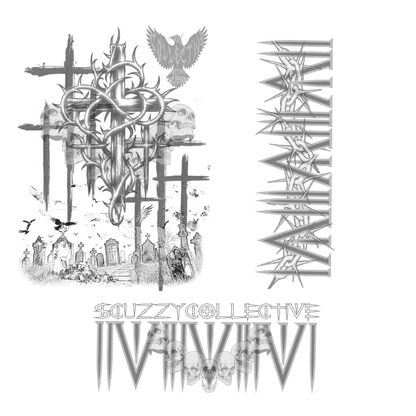 Scuzzy “Tripled Crossed” Oversized Hoodie 440gsm