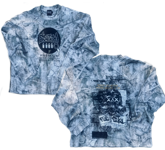 Scuzzy Collective  “zombie Apocalypse” Tree Camo Waffle T-Shirt
