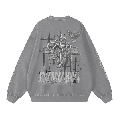 Gothic,Vintage,Snow wash,Faded