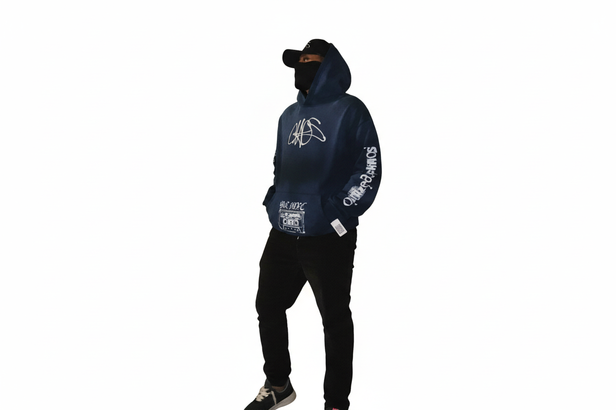 Hoodie with white background